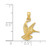 Image of 14K Yellow Gold Hummingbird Pendant C3472