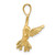 Image of 14K Yellow Gold Hummingbird Pendant C3476