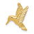 Image of 14K Yellow Gold Hummingbird Slide Pendant