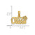 Image of 14K Yellow Gold I Heart Cancun Cut-Out Pendant