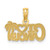 Image of 14K Yellow Gold I Heart Cancun Cut-Out Pendant