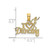 Image of 14K Yellow Gold I Heart Dancing w/ Dancer Pendant