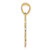 Image of 14K Yellow Gold I Heart My Cat On Reverse Cat Pendant