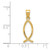 Image of 14K Yellow Gold Ichthys Fish Pendant XR452