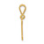 Image of 14K Yellow Gold Initial I Pendant C1449-I Image of 14K Yellow Gold Initial I Pendant C1449-I
