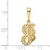 Image of 14K Yellow Gold Initial J Pendant C569J