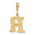 Image of 14K Yellow Gold Initial R Pendant C1449-R Image of 14K Yellow Gold Initial R Pendant C1449-R