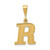 Image of 14K Yellow Gold Initial R Pendant C1449-R Image of 14K Yellow Gold Initial R Pendant C1449-R