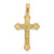 Image of 14K Yellow Gold INRI Crucifix w/ Scroll Tips Pendant