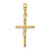 Image of 14K Yellow Gold Inri Hollow Crucifix Pendant XR318