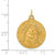 Image of 14K Yellow Gold Jesus Medal Pendant