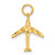Image of 14K Yellow Gold Jet Charm