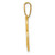 Image of 14K Yellow Gold K Script Initial Pendant