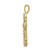 Image of 14k Yellow Gold Lab Grown Diamond SI1/SI2 GHI Cross Pendant 4949