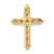Image of 14k Yellow Gold Lab Grown Diamond SI1/SI2 GHI Cross Pendant 4952