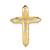 Image of 14k Yellow Gold Lab Grown Diamond SI1/SI2 GHI Cross Pendant 4953