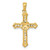 Image of 14k Yellow Gold Lab Grown Diamond SI1/SI2, G H I, Passion Cross Pendant