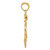 Image of 14K Yellow Gold Large Anchor w/ Wheel Pendant