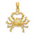 Image of 14K Yellow Gold Large Cancer Zodiac Pendant