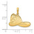 Image of 14K Yellow Gold Large Firefighter Hat Pendant