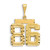 Image of 14K Yellow Gold Large Shiny-Cut Number 86 Pendant Image of 14K Yellow Gold Large Shiny-Cut Number 86 Pendant