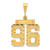 Image of 14K Yellow Gold Large Shiny-Cut Number 96 Pendant Image of 14K Yellow Gold Large Shiny-Cut Number 96 Pendant