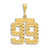 Image of 14K Yellow Gold Large Shiny-Cut Number 99 Pendant