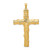 Image of 14K Yellow Gold Large Textured Cross Pendant