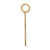 Image of 14K Yellow Gold Laser Designed Cross Pendant XR1009