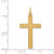 Image of 14K Yellow Gold Laser Designed Cross Pendant XR1092
