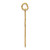 Image of 14K Yellow Gold Laser Designed Cross Pendant XR1198