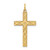 Image of 14K Yellow Gold Laser Designed Cross Pendant XR1198