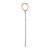 Image of 14K Yellow Gold Laser Designed Cross Pendant XR943