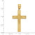 Image of 14K Yellow Gold Laser Designed Cross Pendant XR943