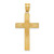 Image of 14K Yellow Gold Laser Designed Cross Pendant XR943