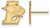 Image of 14K Yellow Gold Lehigh University Small Post Earrings by LogoArt