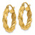 Image of 21mm 14K Yellow Gold Light Twisted Hoop Earrings TF592