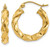 Image of 21mm 14K Yellow Gold Light Twisted Hoop Earrings TF592