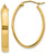 Image of 17mm 14K Yellow Gold Lightweight Oval Hoop Earrings TC658