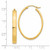 Image of 21mm 14K Yellow Gold Lightweight Oval Hoop Earrings TC659