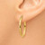 Image of 25mm 14K Yellow Gold Lightweight Shiny-Cut Oval Hoop Earrings TE512