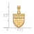 Image of 14k Yellow Gold LogoArt University of Richmond Small Shield Pendant