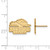 14K Yellow Gold Longwood University Small Post Earrings by LogoArt