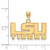 Image of 14K Yellow Gold Louisiana State University Small Pendant by LogoArt (4Y042LSU) Image of 14K Yellow Gold Louisiana State University Small Pendant by LogoArt (4Y042LSU)