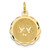 Image of 14K Yellow Gold Love Birds Disc Charm