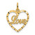 Image of 14K Yellow Gold Love Heart Pendant