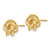 Image of 10mm 14K Yellow Gold Love Knot Stud Earrings H439