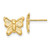 Image of 10mm 14K Yellow Gold Madi K Butterfly Post Earrings SE2033