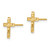 Image of 10mm 14K Yellow Gold Madi K Crucifix Post Earrings