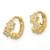 Image of 9.8mm 14K Yellow Gold Madi K CZ 3-Star Hinged Hoop Earrings